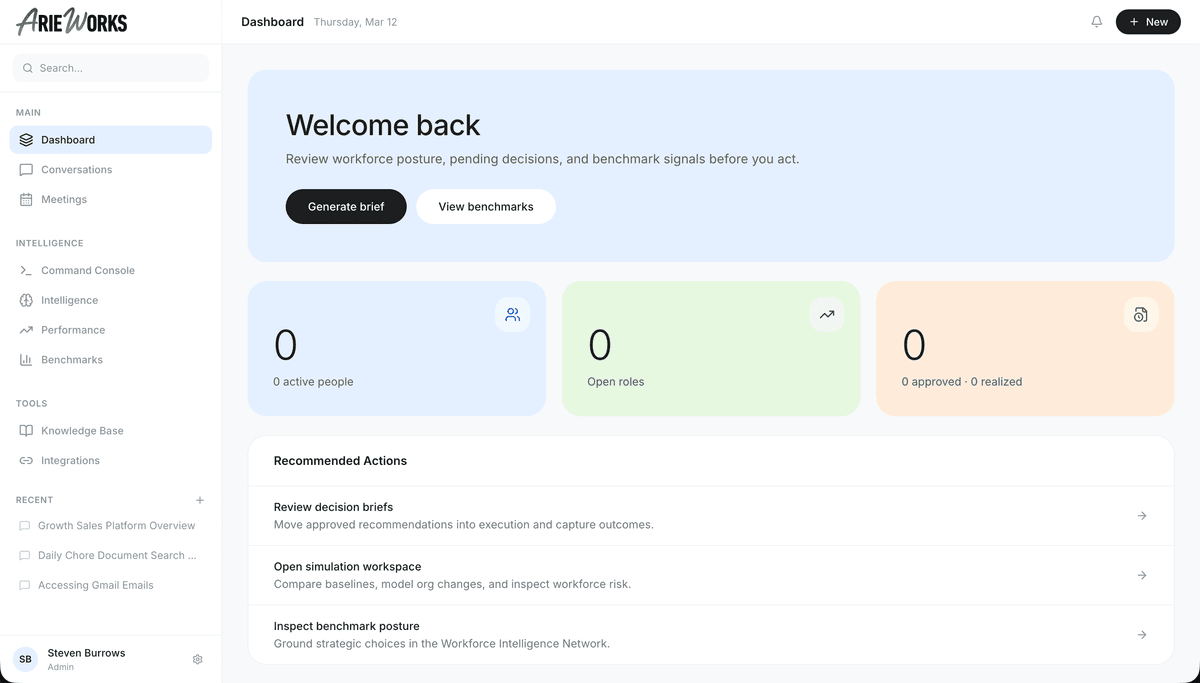 AI HR Assistant chat